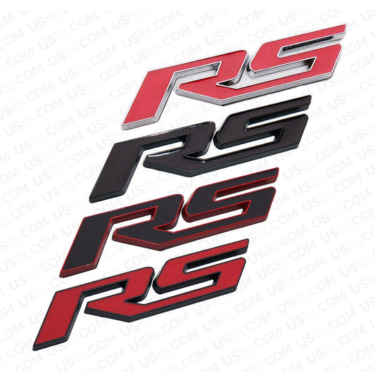 3D Fashion Metal RS Car Decal Badge Emblem Sticker for Chevry Auto Decoration
