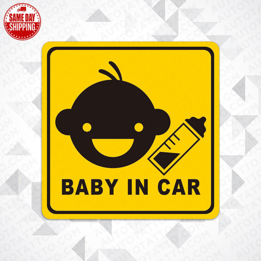 Universal Women's Baby in Car Kid Boy Girl Lady Sticker Car SUV Decoration Decal