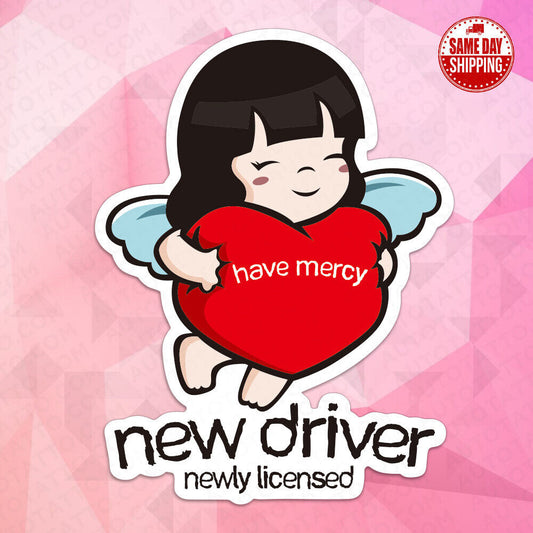 Universal Lady Girl New Driver Newly Licensed Sticker Car SUV Decoration Decal