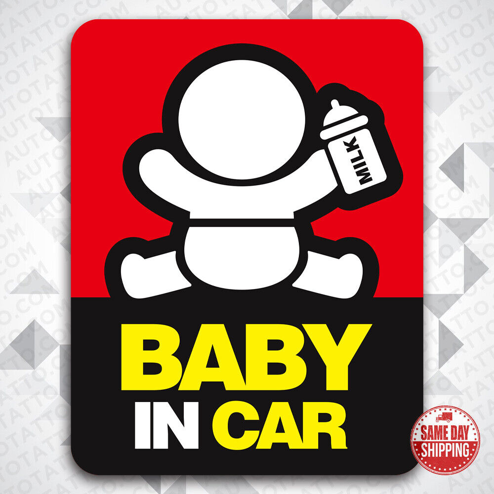 Baby On Board Sticker Decal Milk Baby In Car Liftgate Windows Decoration