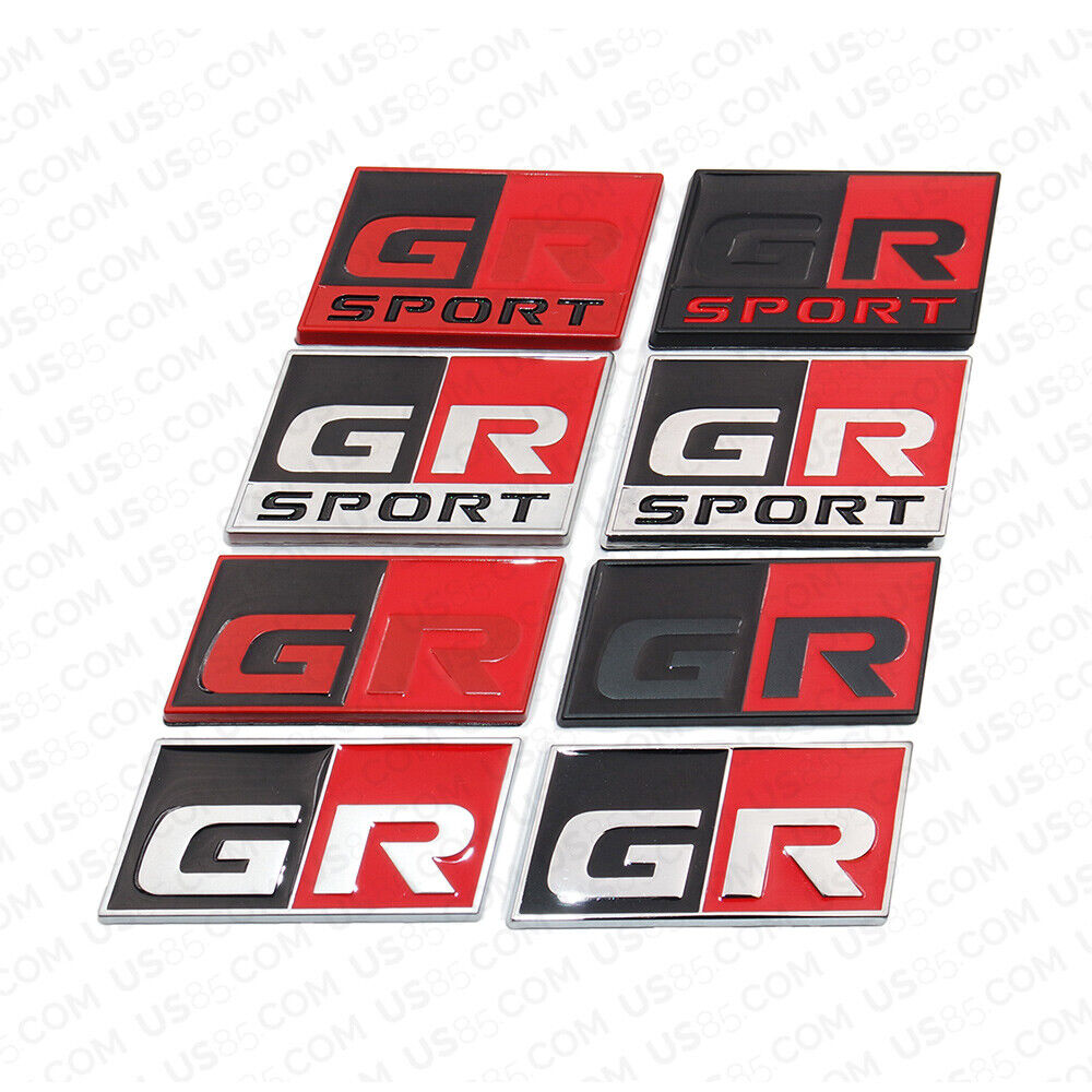 3D Fashion Metal GR/GR Sport Car Decal Badge Emblem Sticker for Auto Decoration