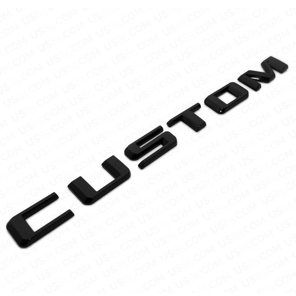 19-21 Gloss Black Silverado 1500 Tailgate Custom Letter Logo Emblem Badge Z71