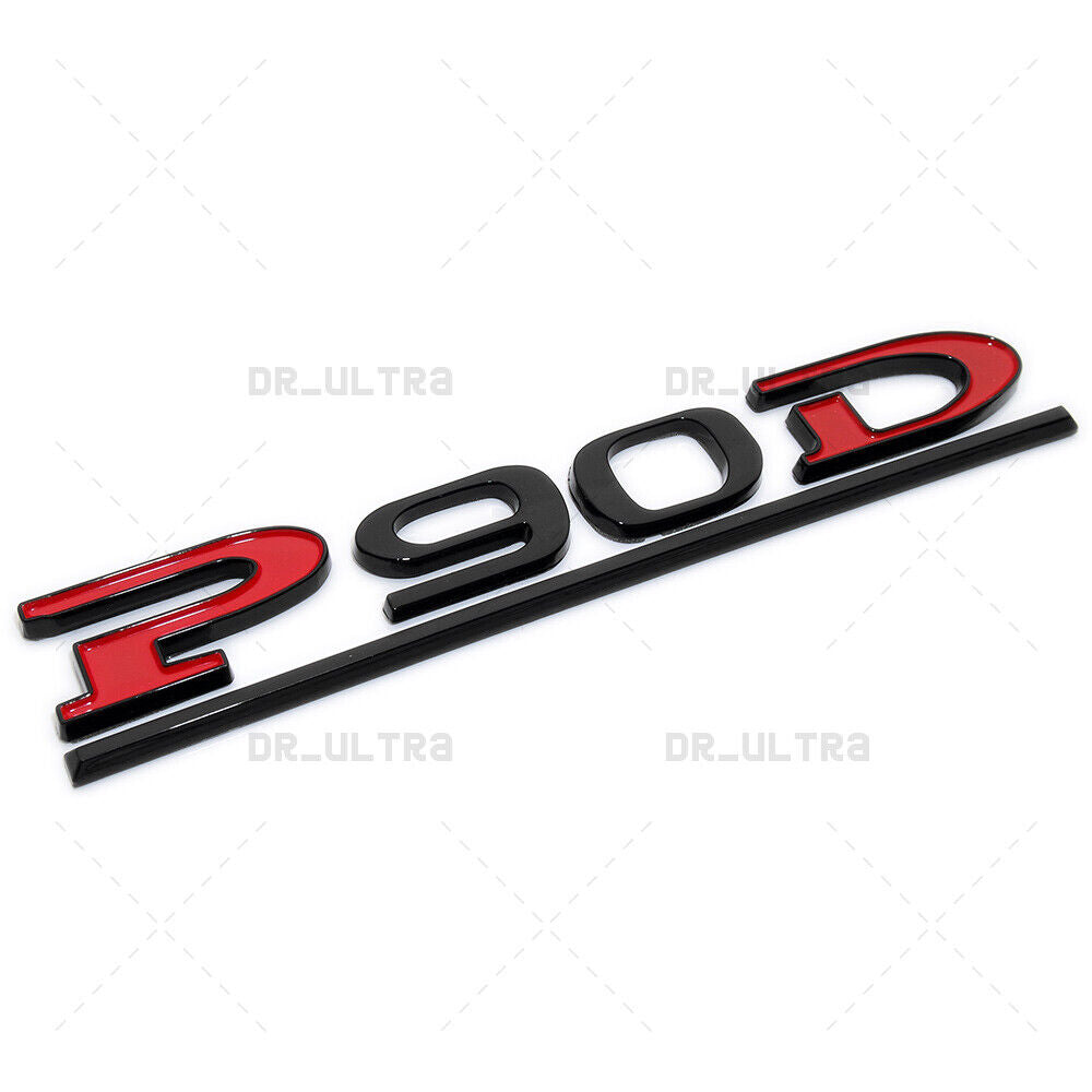 Tesla Liftgate P90D Performance Nameplate Logo Badge Emblem Sport Black Red