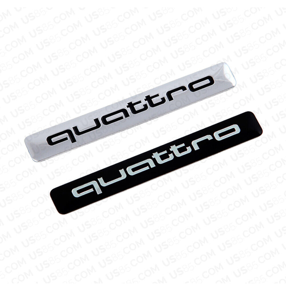 Universal Fashion Aluminum Alloy Quattro Car Decal Sticker for Auto Decoration