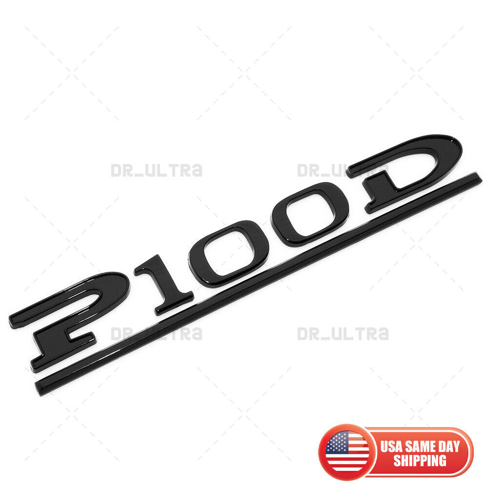 Tesla Liftgate P100D Performance Nameplate Logo Badge Emblem Sport Gloss Black