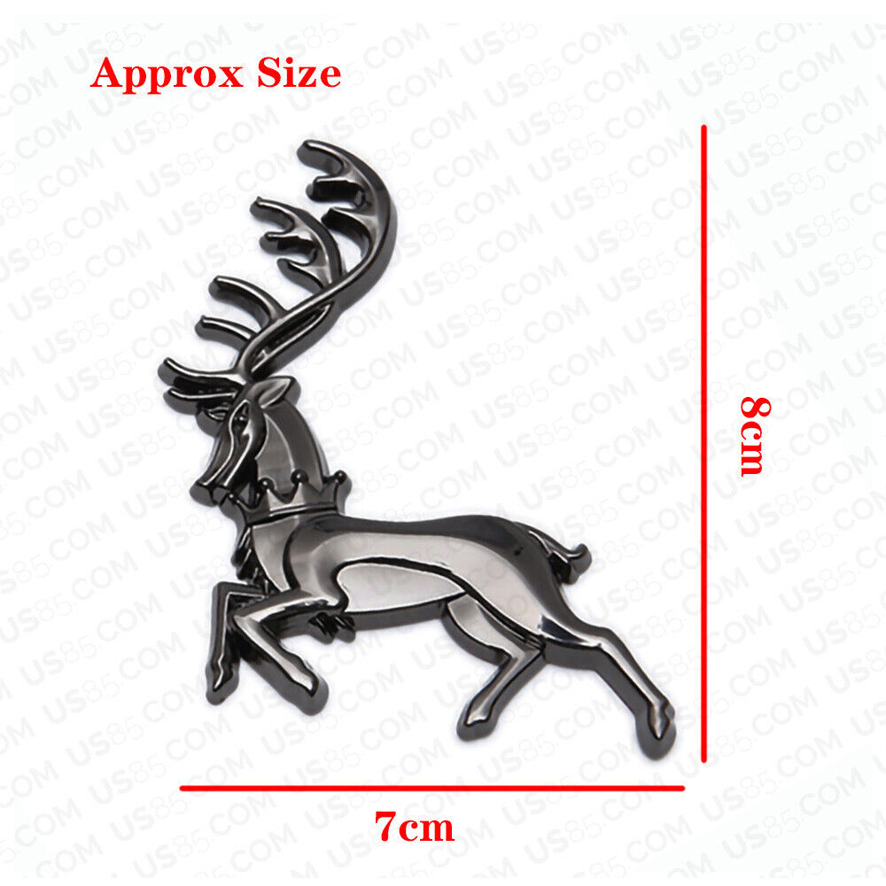 Universal Fashion Zinc Alloy Deer Ours is the Fury Car Decal Sticker Decoration