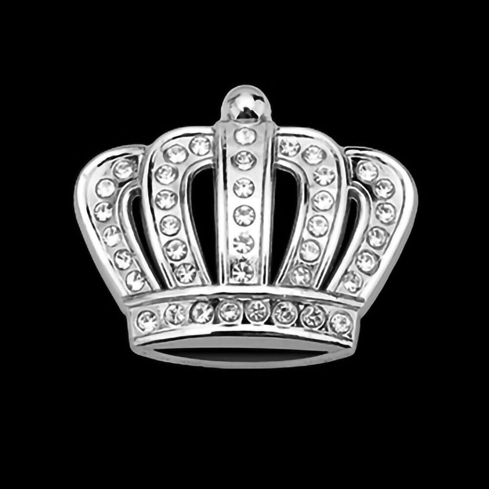 Universal Fashion Zinc Alloy Bling Crystal Crown Car Decal Sticker Decoration