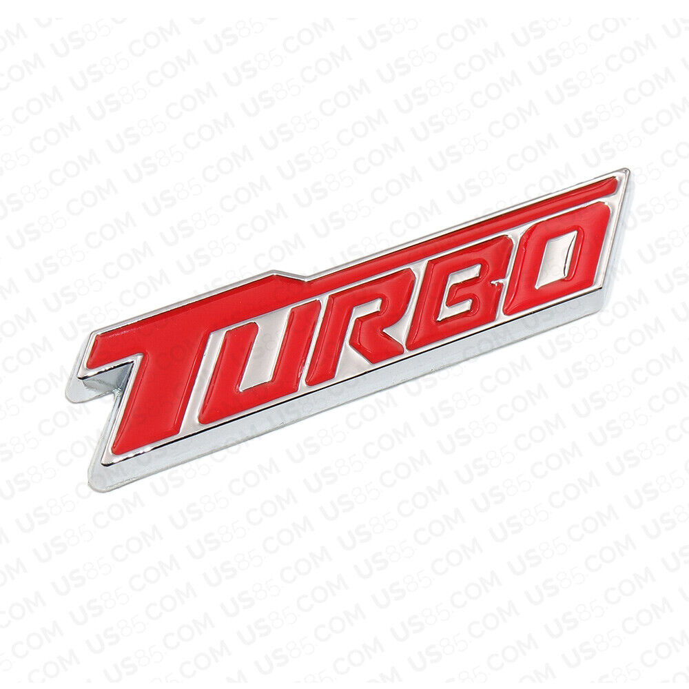 3D Fashion Metal Turbo Car Decal Badge Emblem Sticker for Auto Decoration