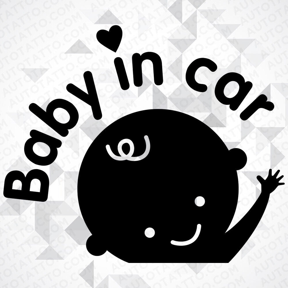 Baby On Board Sticker Decal Kid Baby In Car Liftgate Windows Decoration