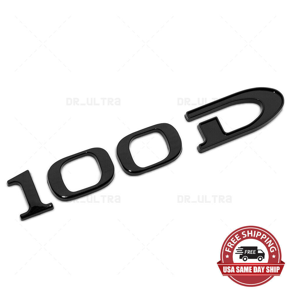 Tesla Rear Liftgate Lid Model 100D Nameplate Logo Badge Emblem Sport Gloss Black