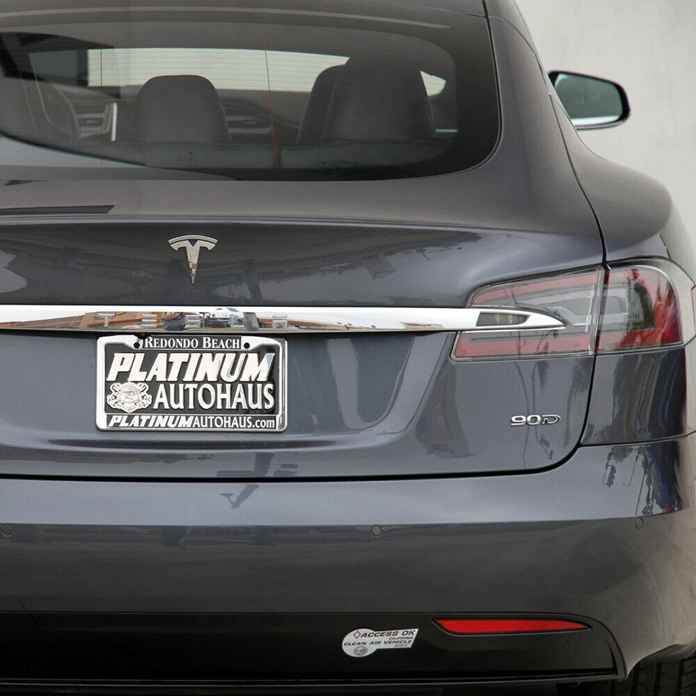 Tesla Rear Liftgate Lid Model 90D Nameplate Logo Badge Emblem Sport Gloss Black