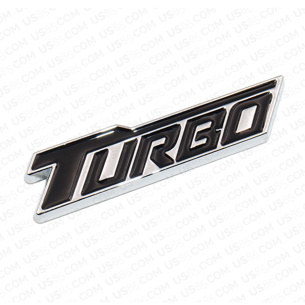 3D Fashion Metal Turbo Car Decal Badge Emblem Sticker for Auto Decoration