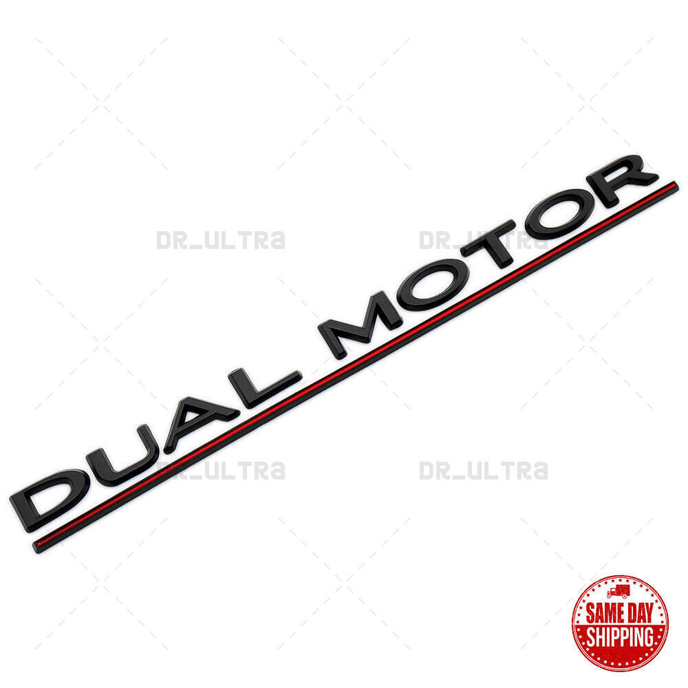 Tesla Rear Liftgate Lid Dual Motor Performance Nameplate Logo Badge Emblem Sport