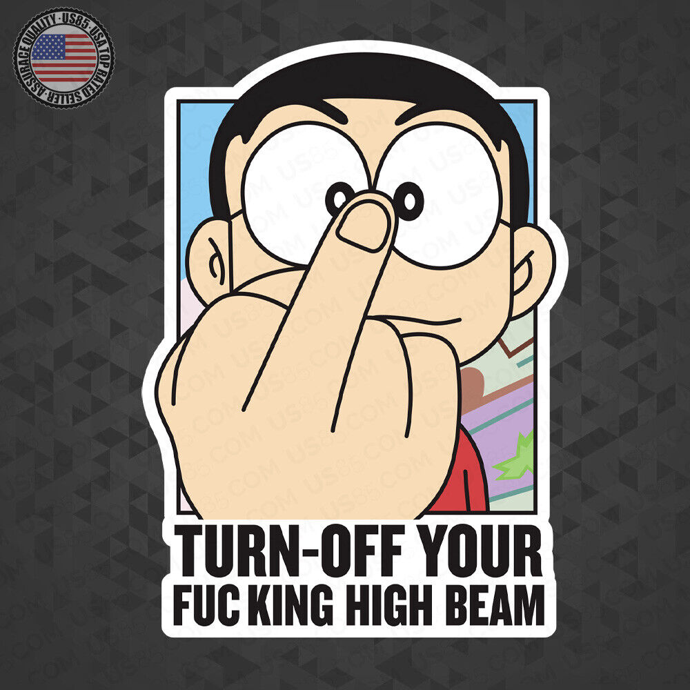 Fashion Creative Funny Car Sticker Nobita Shizuka Spark Me for Auto Decoration