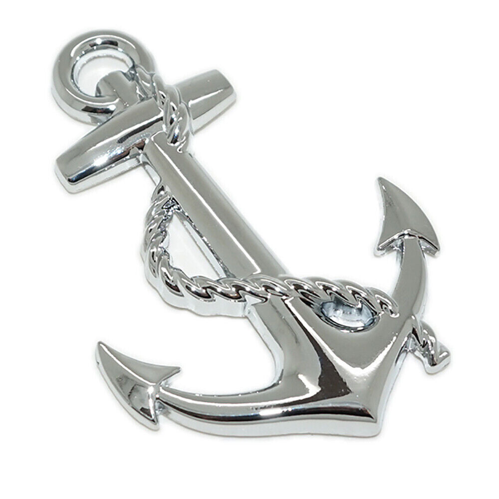 Universal 3D Fashion Metal Ship Anchor Car Decal Sticker for Auto Decoration