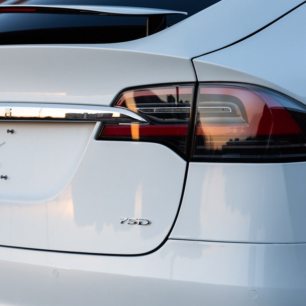 Tesla Rear Liftgate Lid 75D Letter Nameplate Logo Badge Emblem Sport OEM Chrome