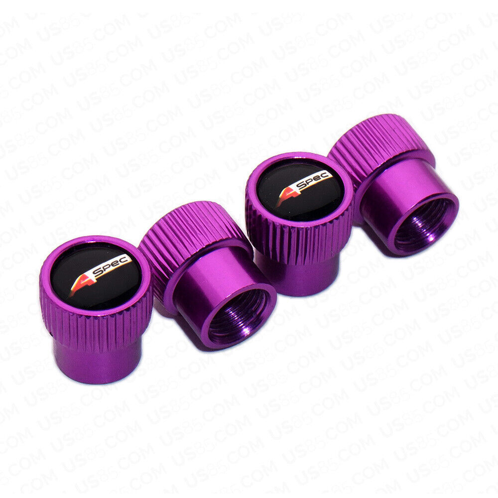 For Aspec Roundel Style Car Wheels Tire Air Valve Caps Stem Dust Cover Sport