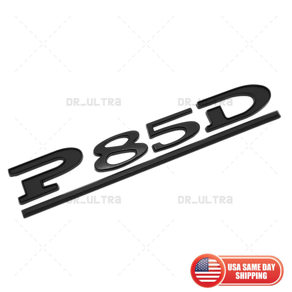 Tesla Liftgate P85D Performance Nameplate Logo Badge Emblem Sport Matte Black