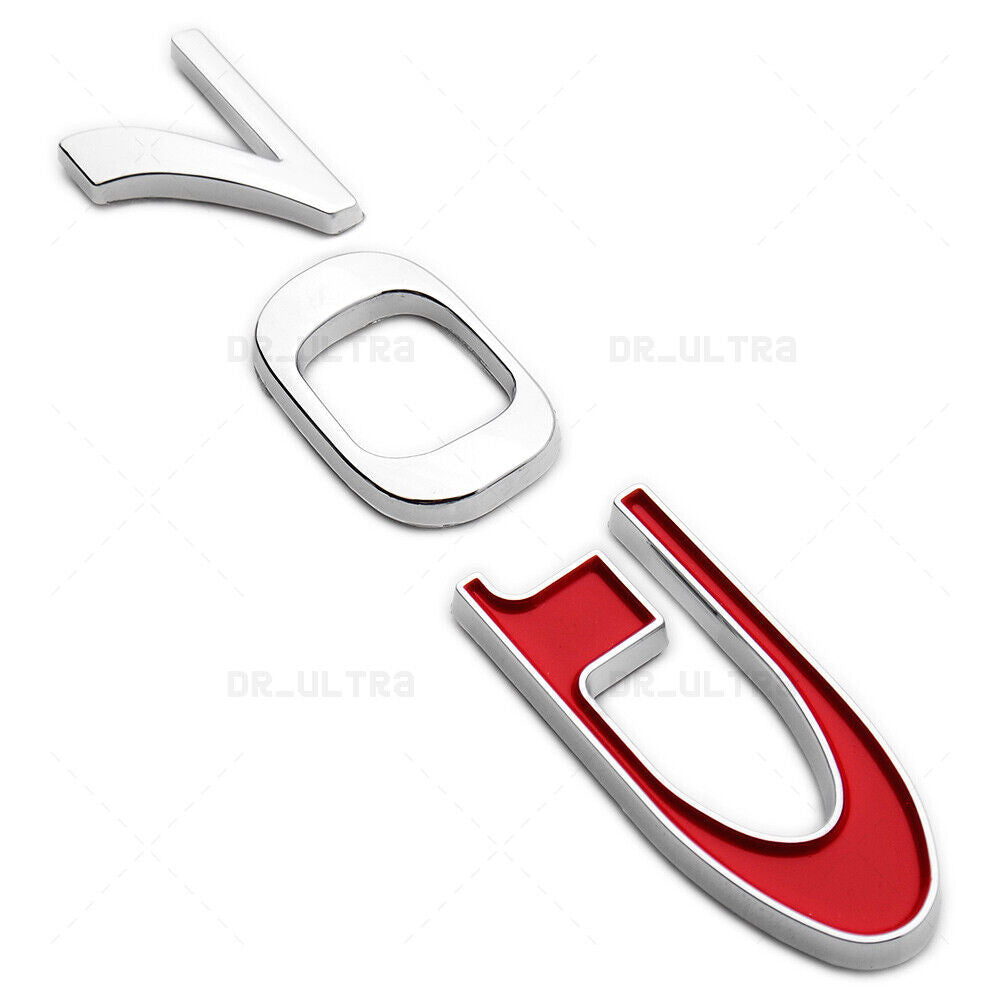 Tesla Rear Liftgate Lid Model 70D Nameplate Logo Badge Emblem Sport Chrome Red