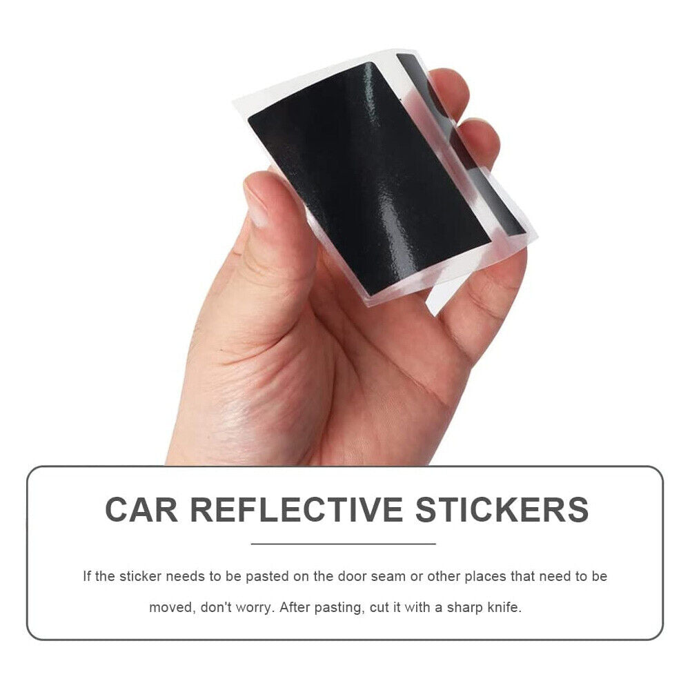 6x Car Wheels Tire Rim Vinyl Decal Racing Stripes Sport Decorate Sticker Black